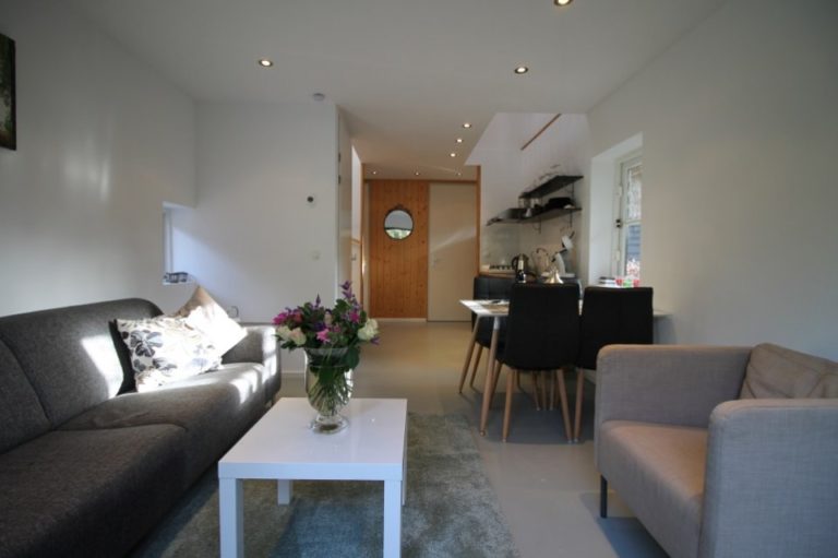 Woudstee luxe vakantiehuis Anthonia Veluwe woonkamer