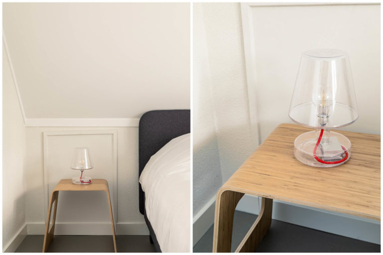 Woudstee Cornelia slaapkamer met design lamp