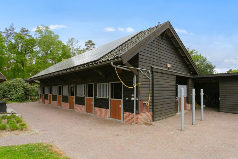 De stallen van WoudStee 12 luxe boxen voor je eigen paard op vakantie